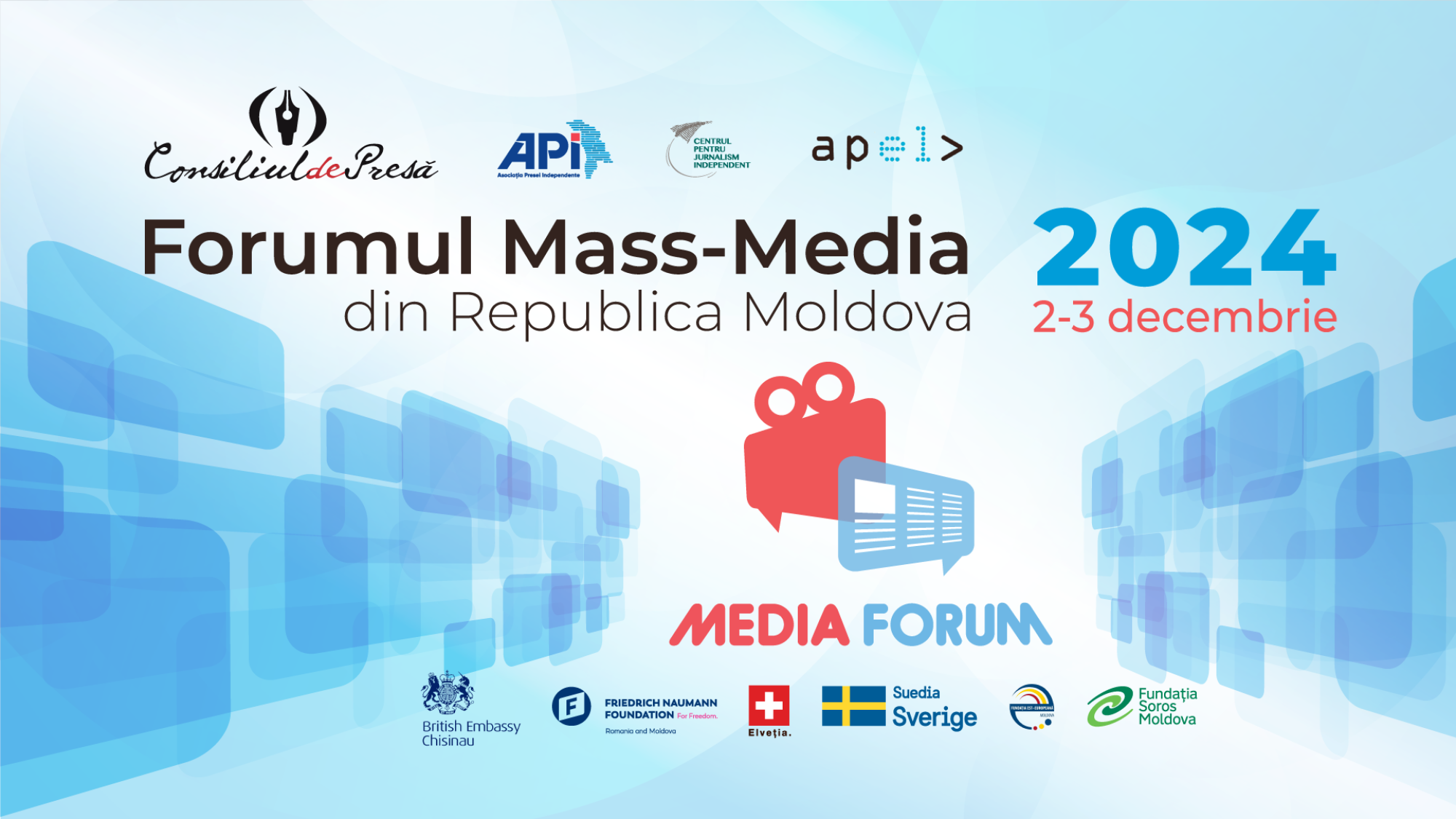 FORUMUL MASS-MEDIA 2024 ÎNCEPE LA CHIȘINĂU